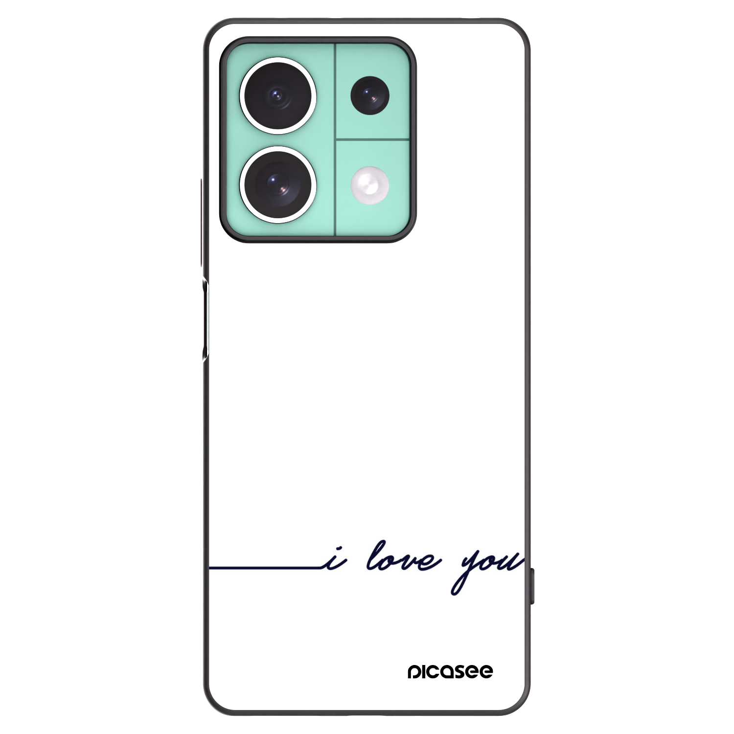 Picasee silikonový černý obal pro Xiaomi Redmi Note 13 5G - Miluji tě