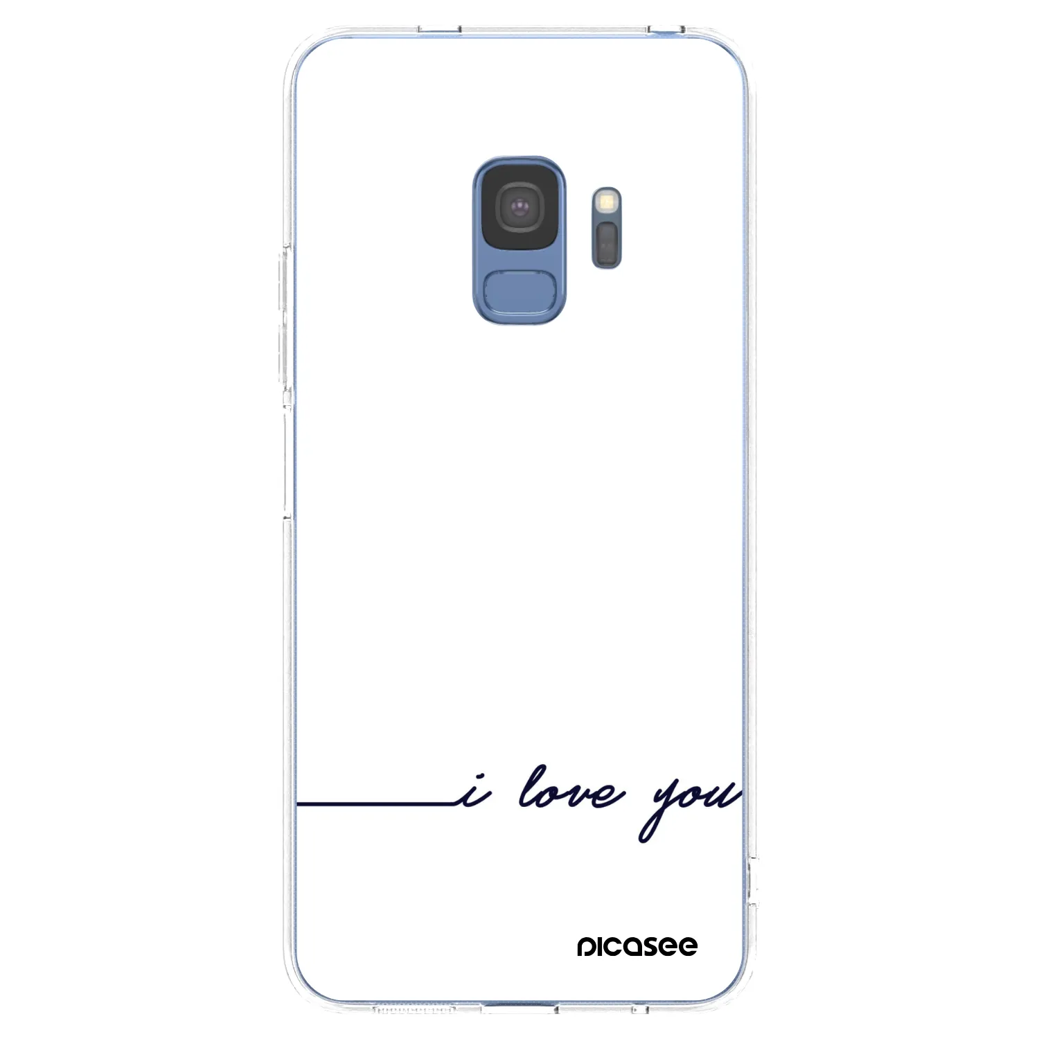 Picasee silikonový průhledný obal pro Samsung Galaxy S9 G960F - Miluji tě