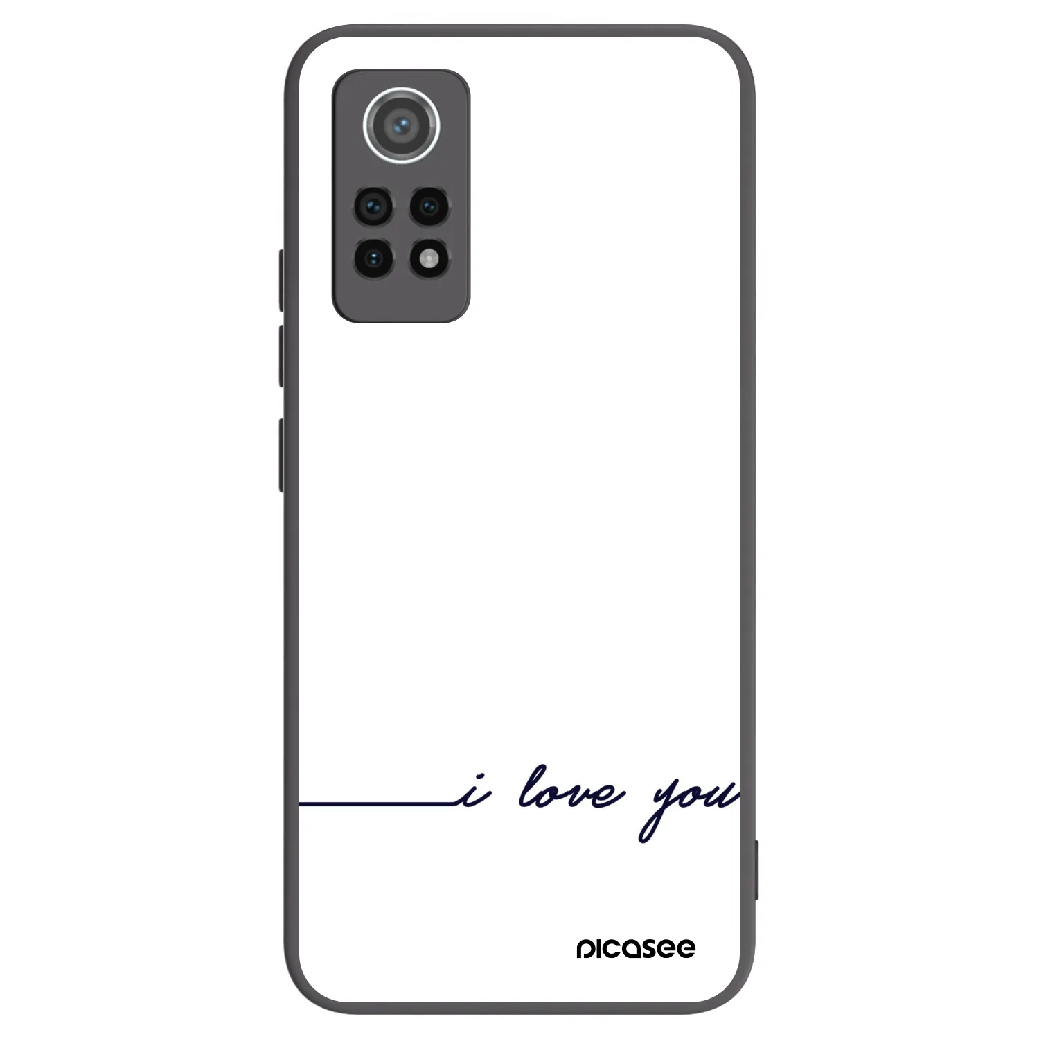 Picasee silikonový černý obal pro Xiaomi Redmi Note 12 Pro 4G - Miluji tě