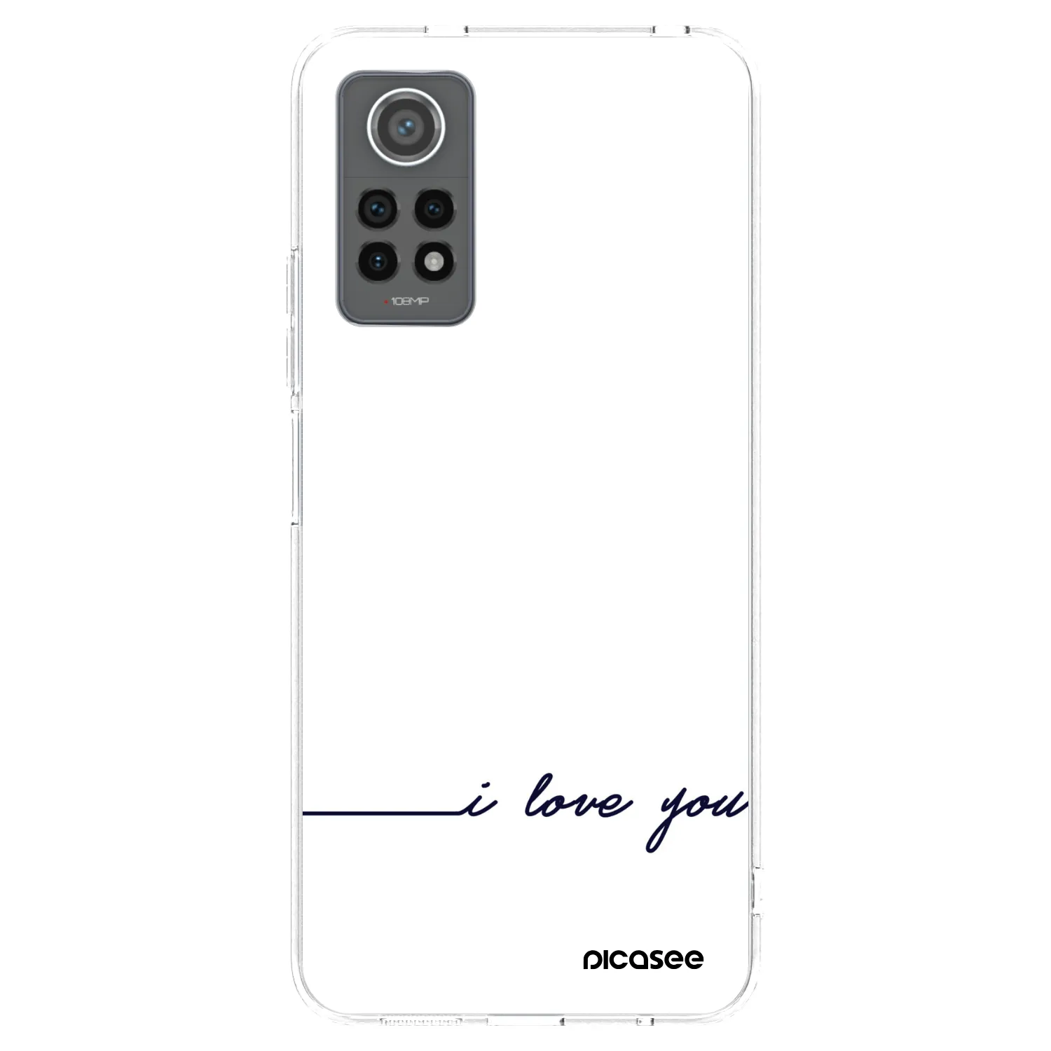 Picasee silikonový průhledný obal pro Xiaomi Redmi Note 12 Pro 4G - Miluji tě
