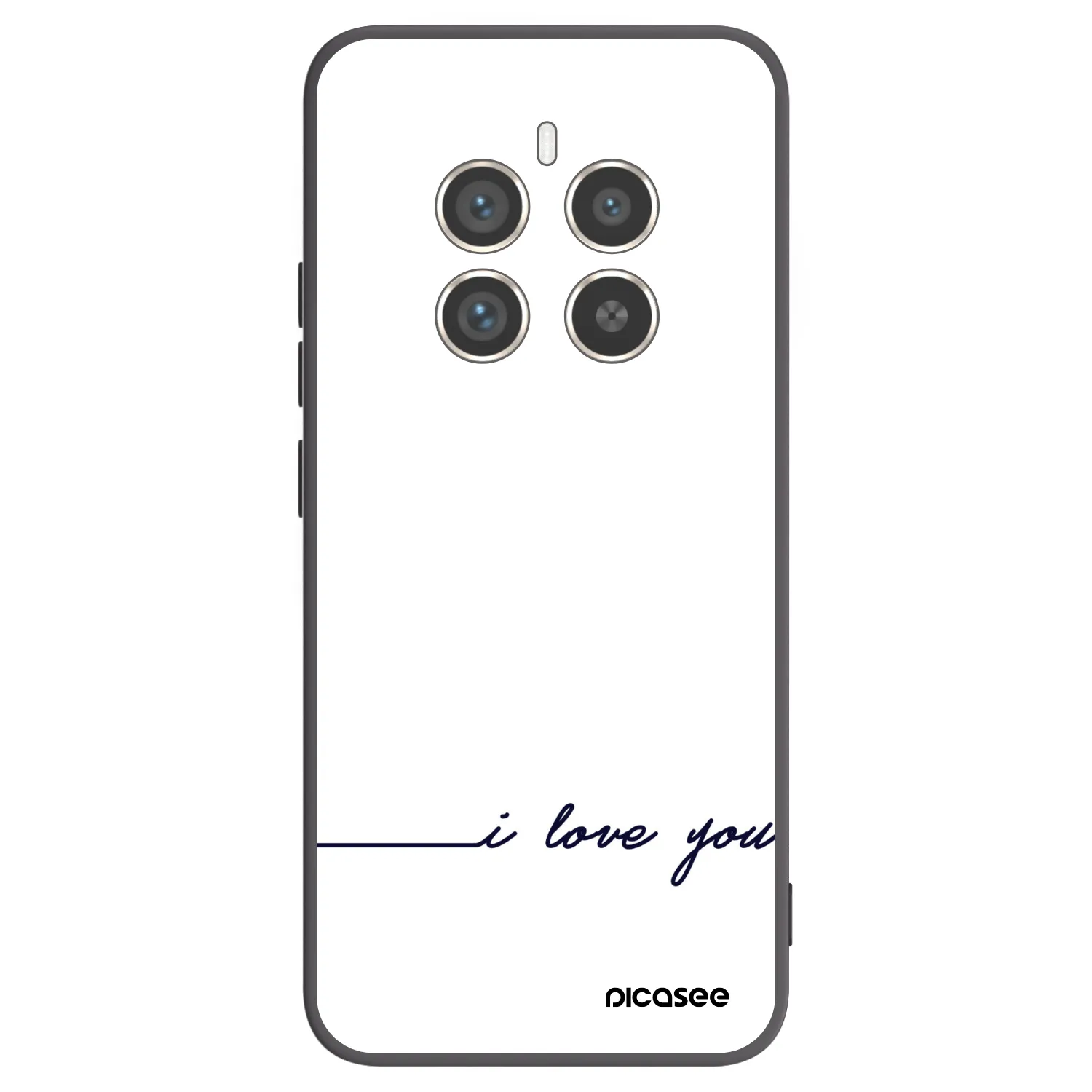 Picasee silikonový černý obal pro Realme 12 Pro 5G - Miluji tě