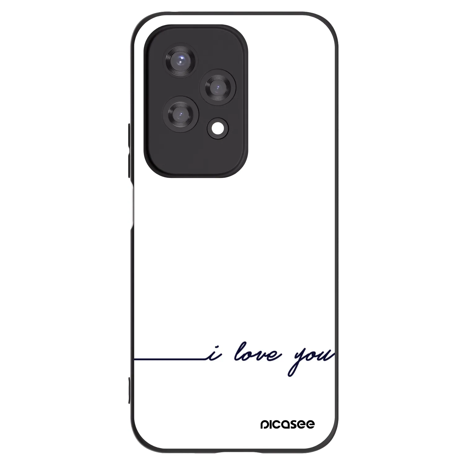 Picasee silikonový černý obal pro Honor 200 Lite - Miluji tě