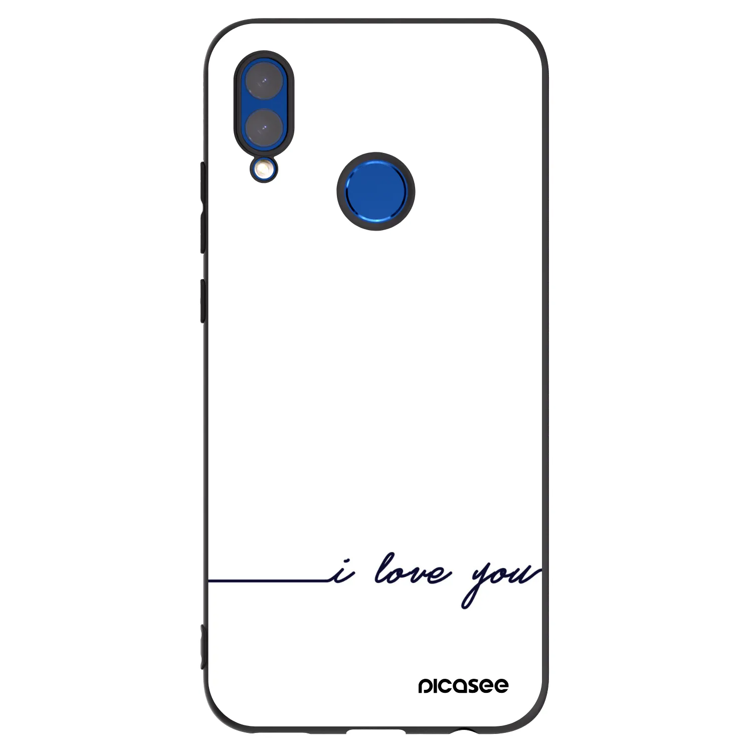 Picasee silikonový černý obal pro Huawei P Smart 2019 - Miluji tě