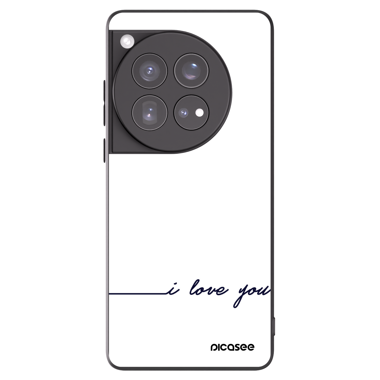 Picasee silikonový černý obal pro OnePlus 12 5G - Miluji tě