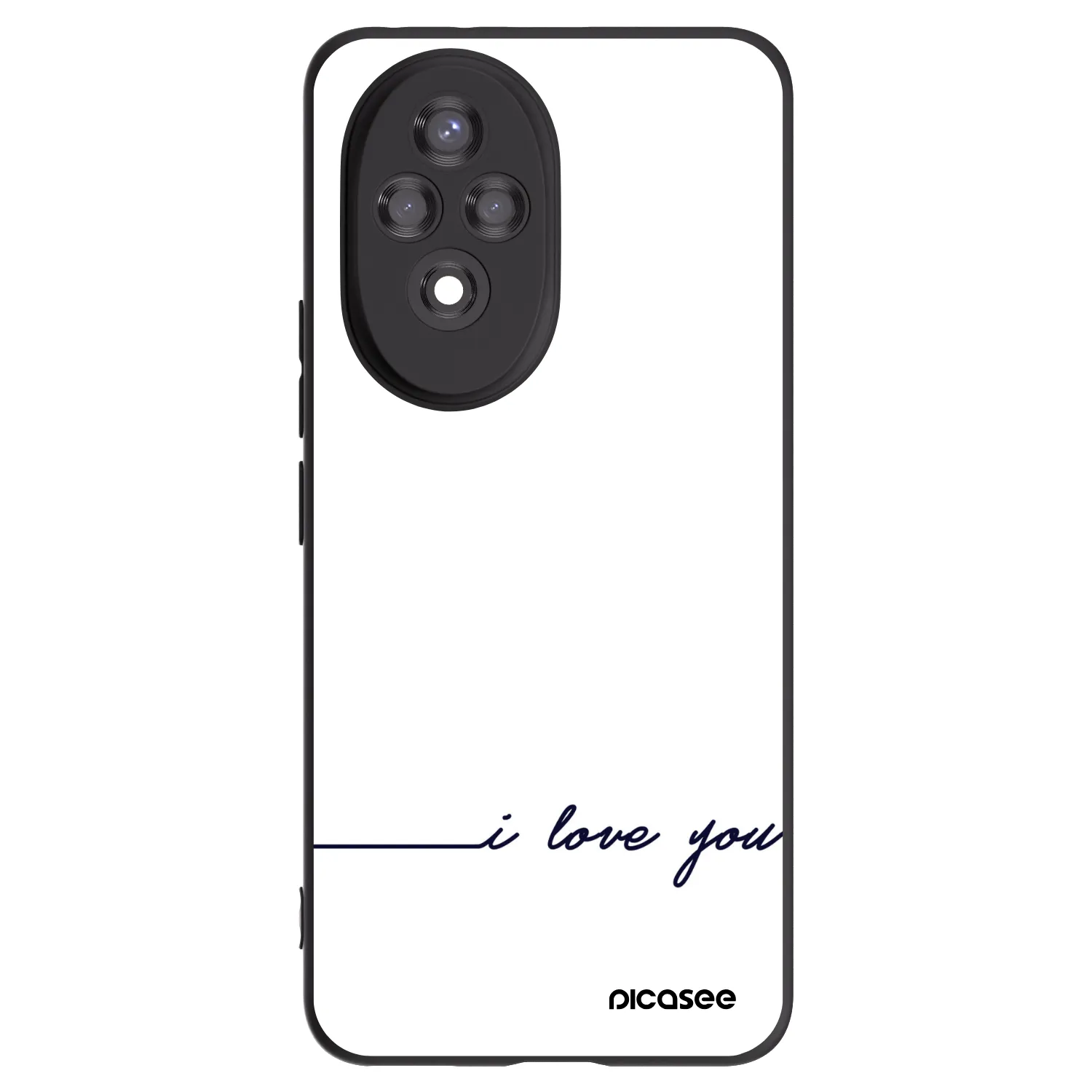 Picasee silikonový černý obal pro Honor 200 Pro 5G - Miluji tě