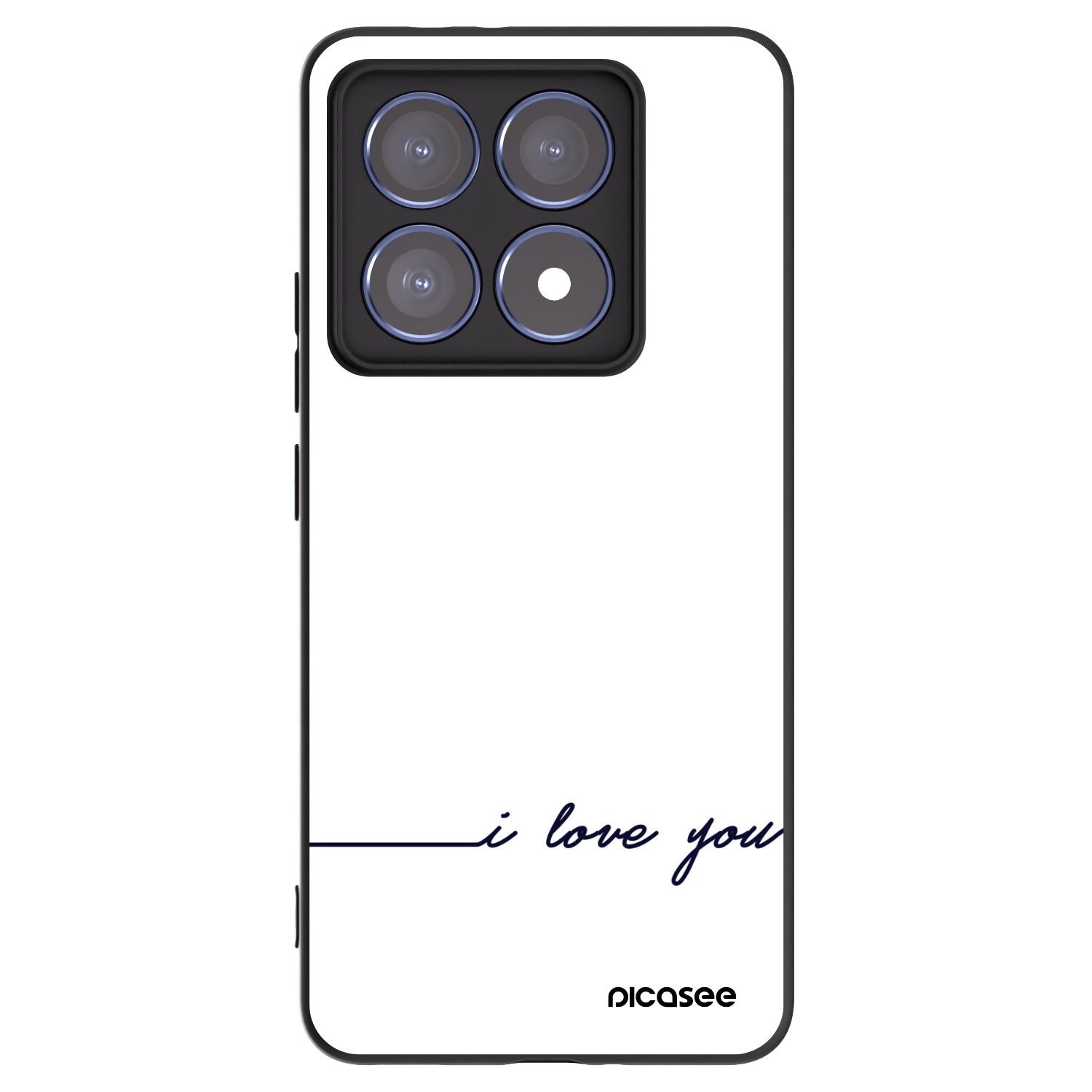 Picasee silikonový černý obal pro Xiaomi 14T Pro - Miluji tě