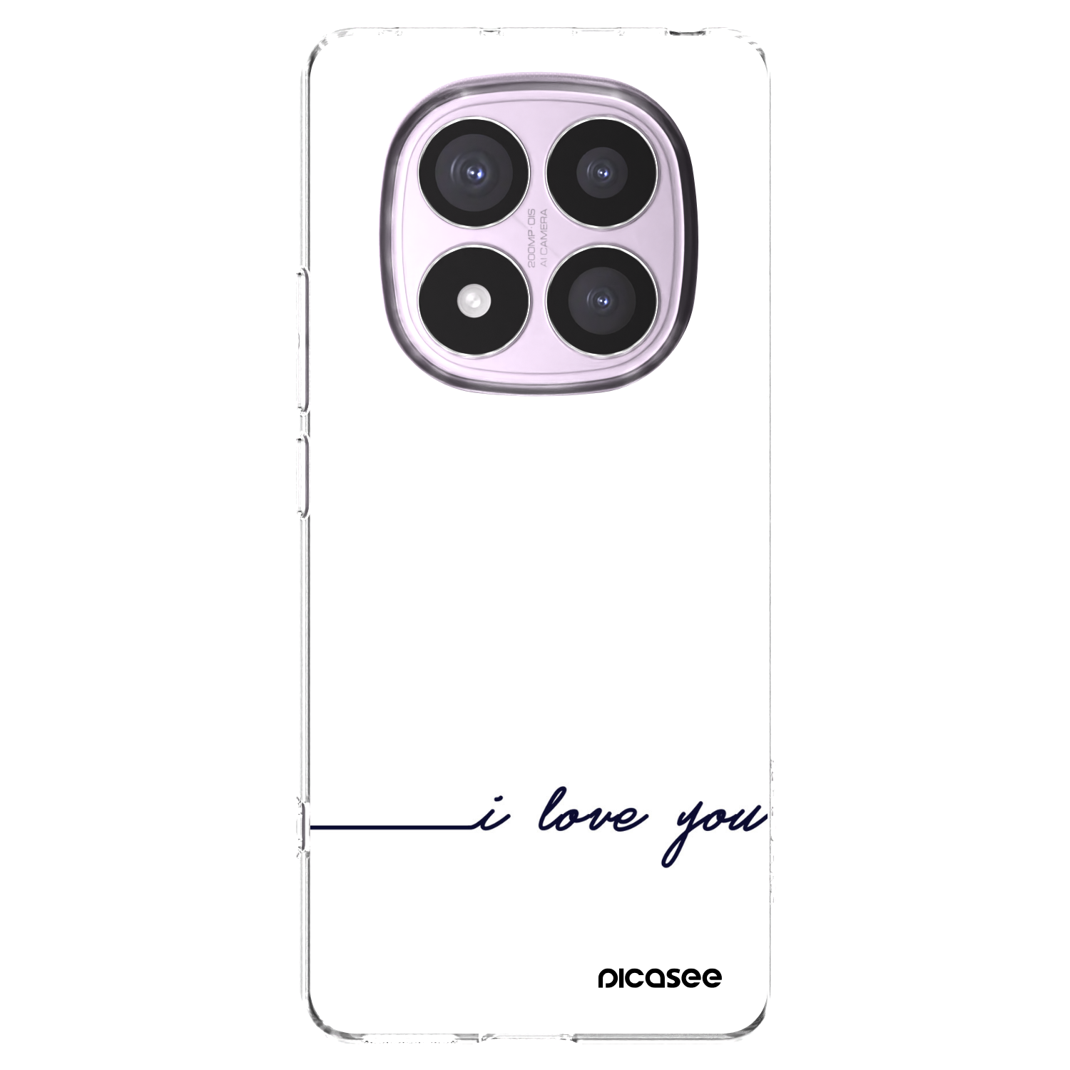 Picasee silikonový průhledný obal pro Xiaomi Redmi Note 14 Pro 5G - Miluji tě