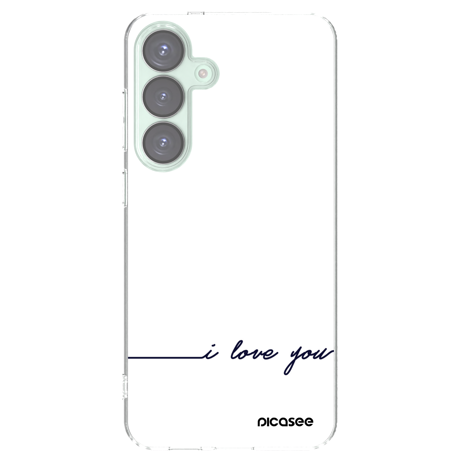 Picasee silikonový průhledný obal pro Samsung Galaxy S25+ 5G - Miluji tě