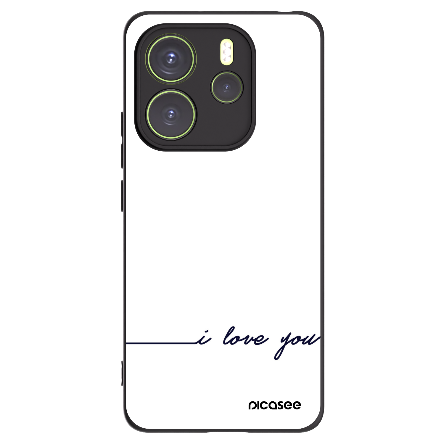 Picasee silikonový černý obal pro Xiaomi Redmi Note 14 4G - Miluji tě