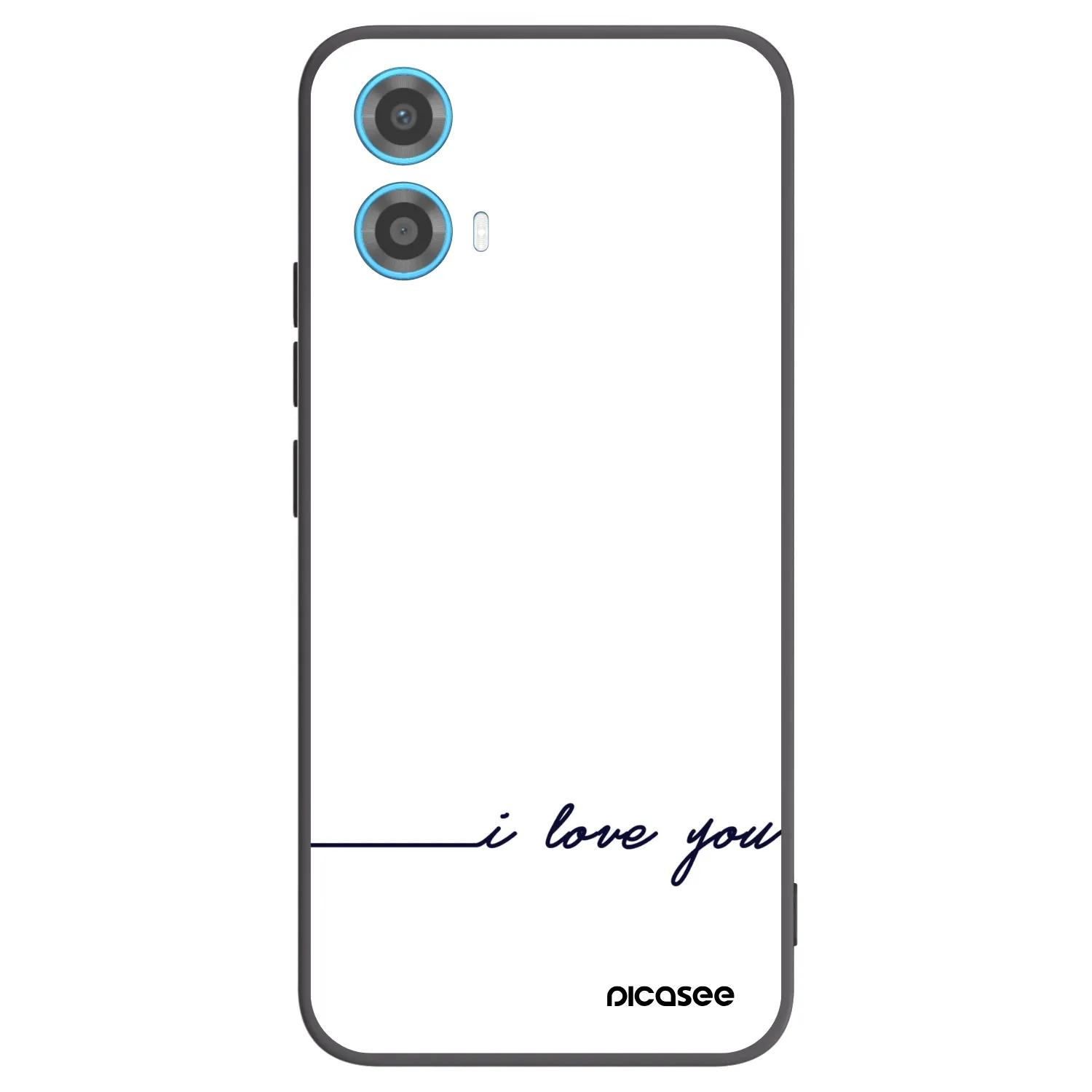 Picasee silikonový černý obal pro Motorola Moto G34 5G - Miluji tě