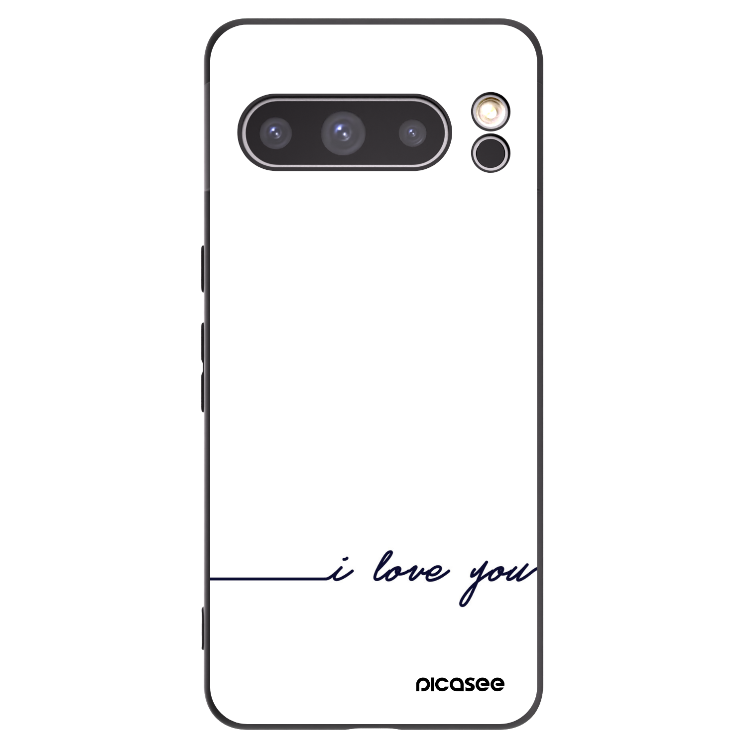 Picasee silikonový černý obal pro Google Pixel 8 Pro - Miluji tě