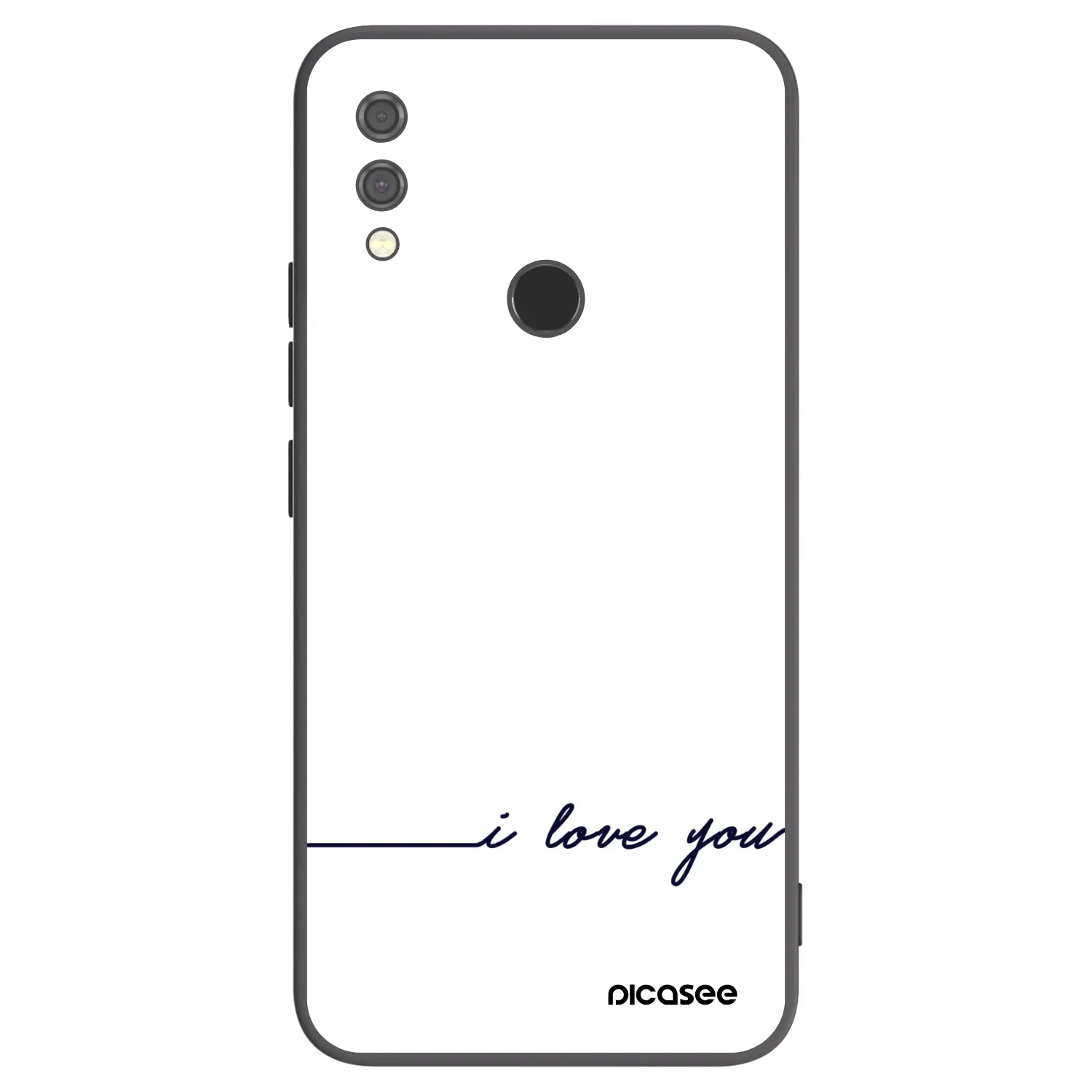 Picasee silikonový černý obal pro Xiaomi Redmi Note 7 - Miluji tě
