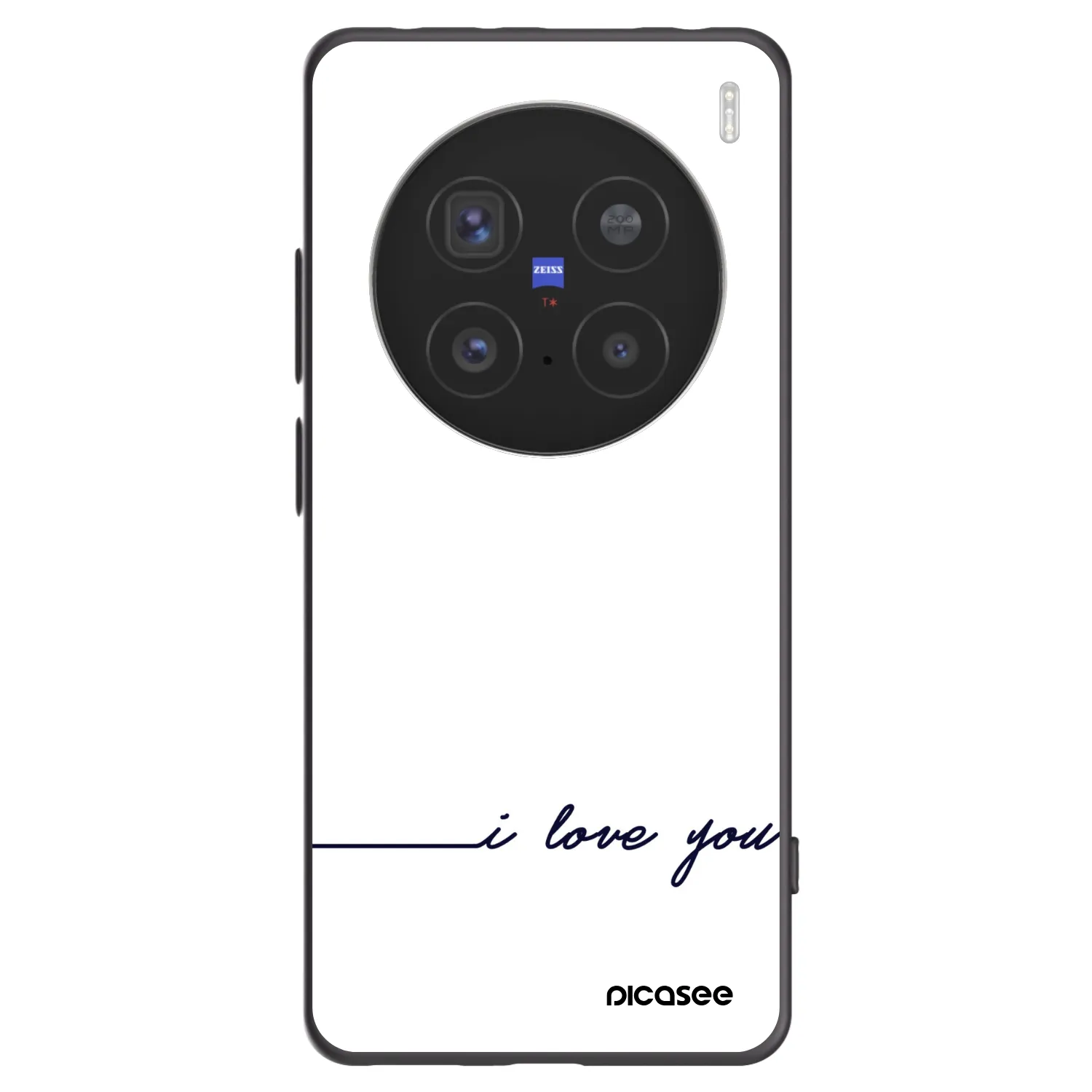 Picasee silikonový černý obal pro Vivo X200 Pro - Miluji tě