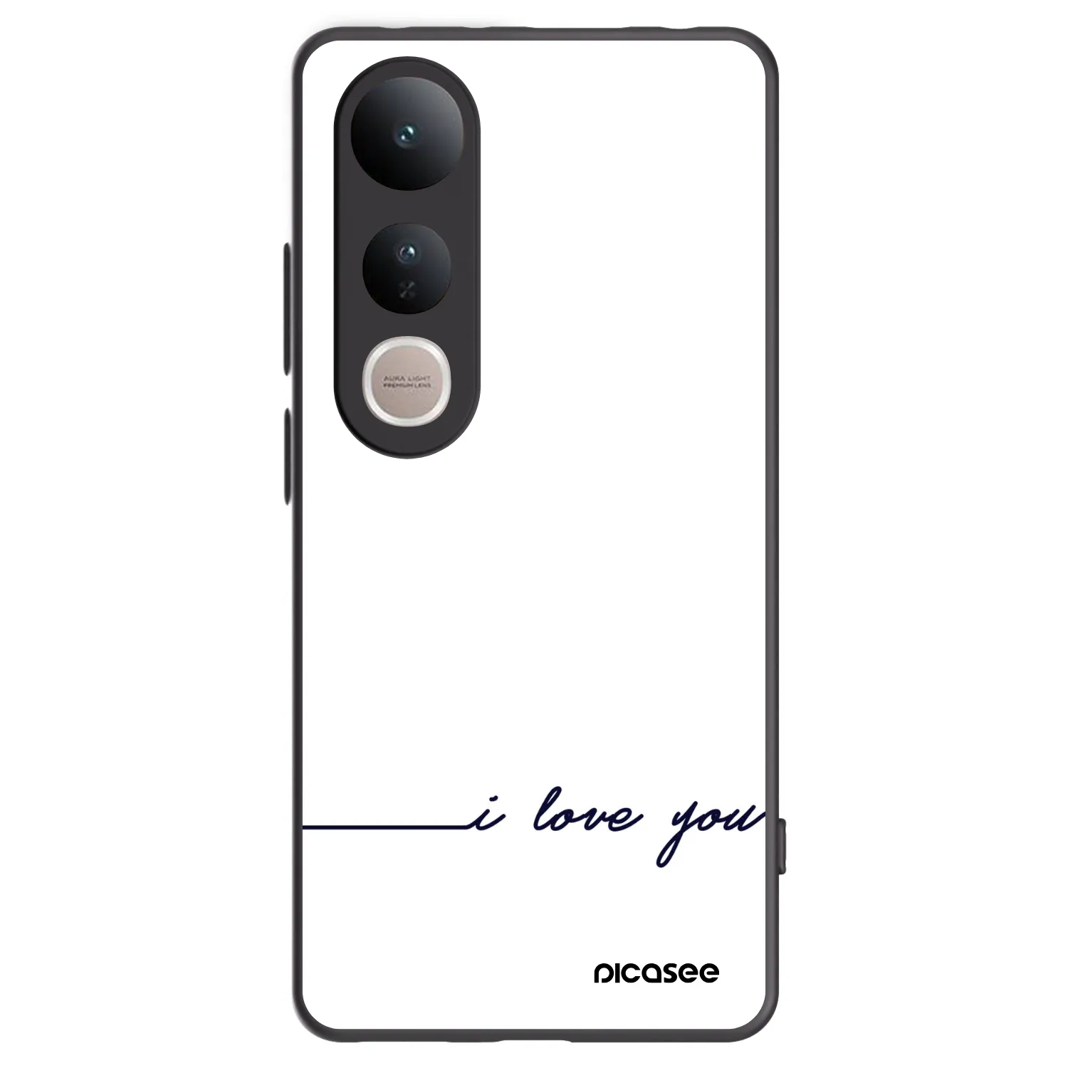 Picasee silikonový černý obal pro Vivo V50 Lite 5G - Miluji tě