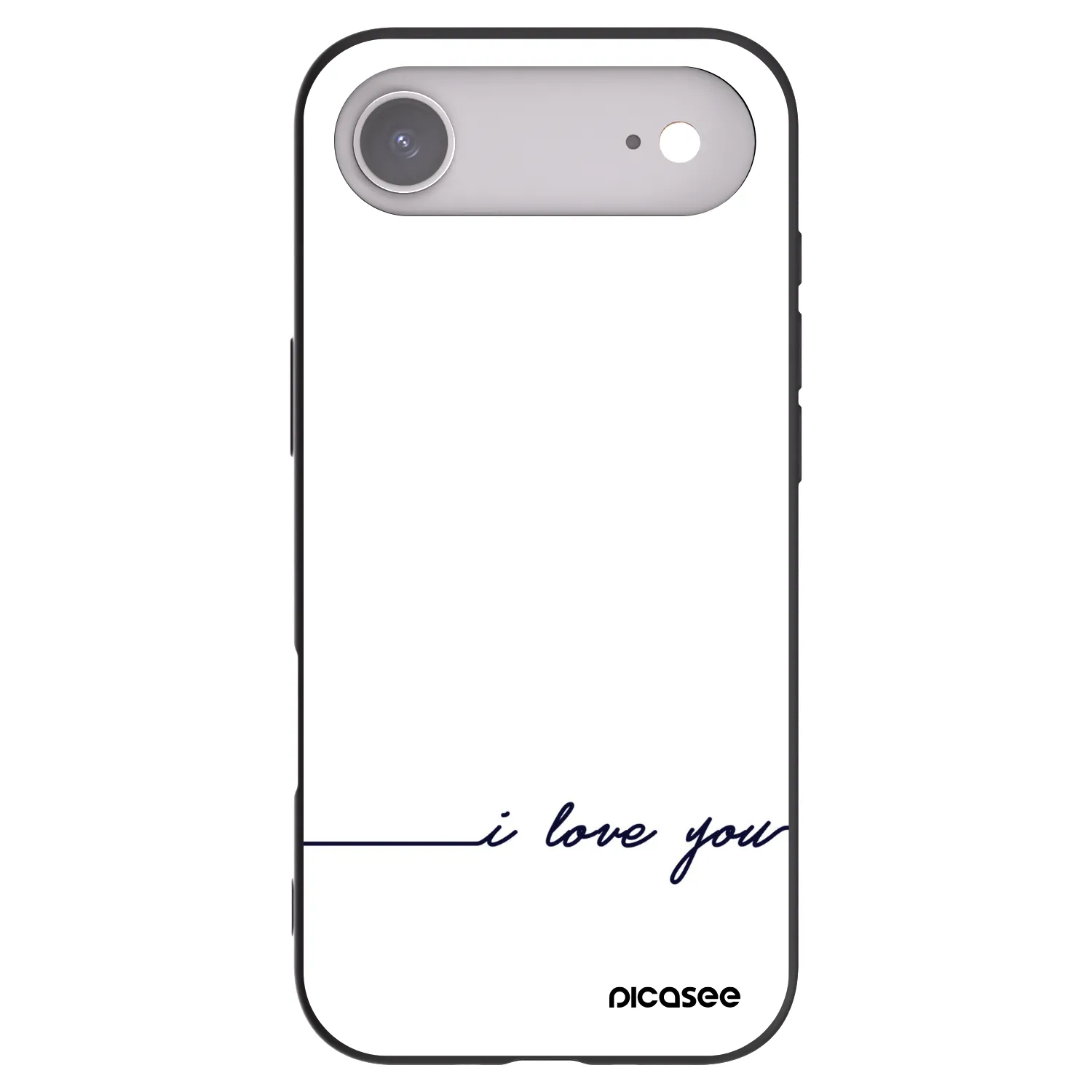 Picasee silikonový černý obal pro Apple iPhone Air - Miluji tě