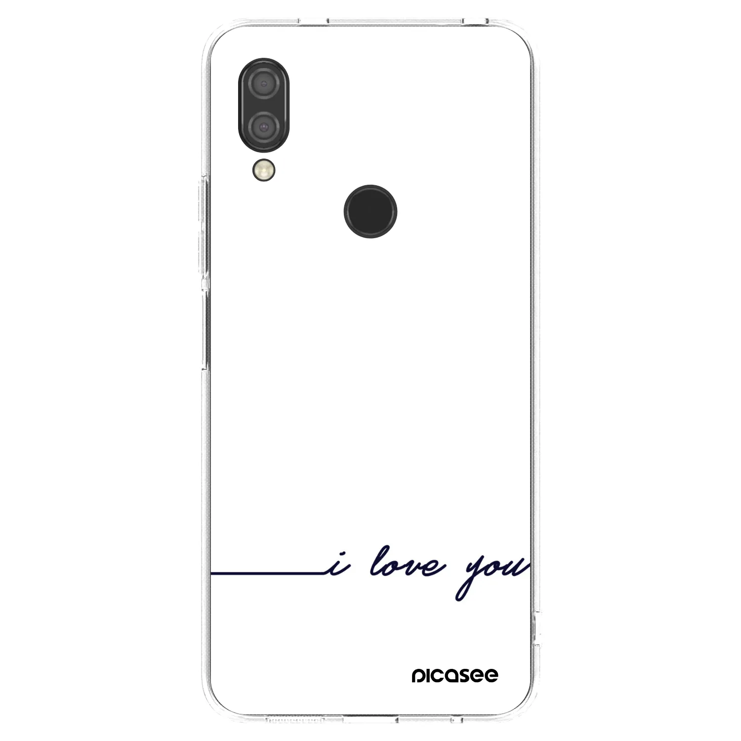 Picasee silikonový průhledný obal pro Xiaomi Redmi 7 - Miluji tě