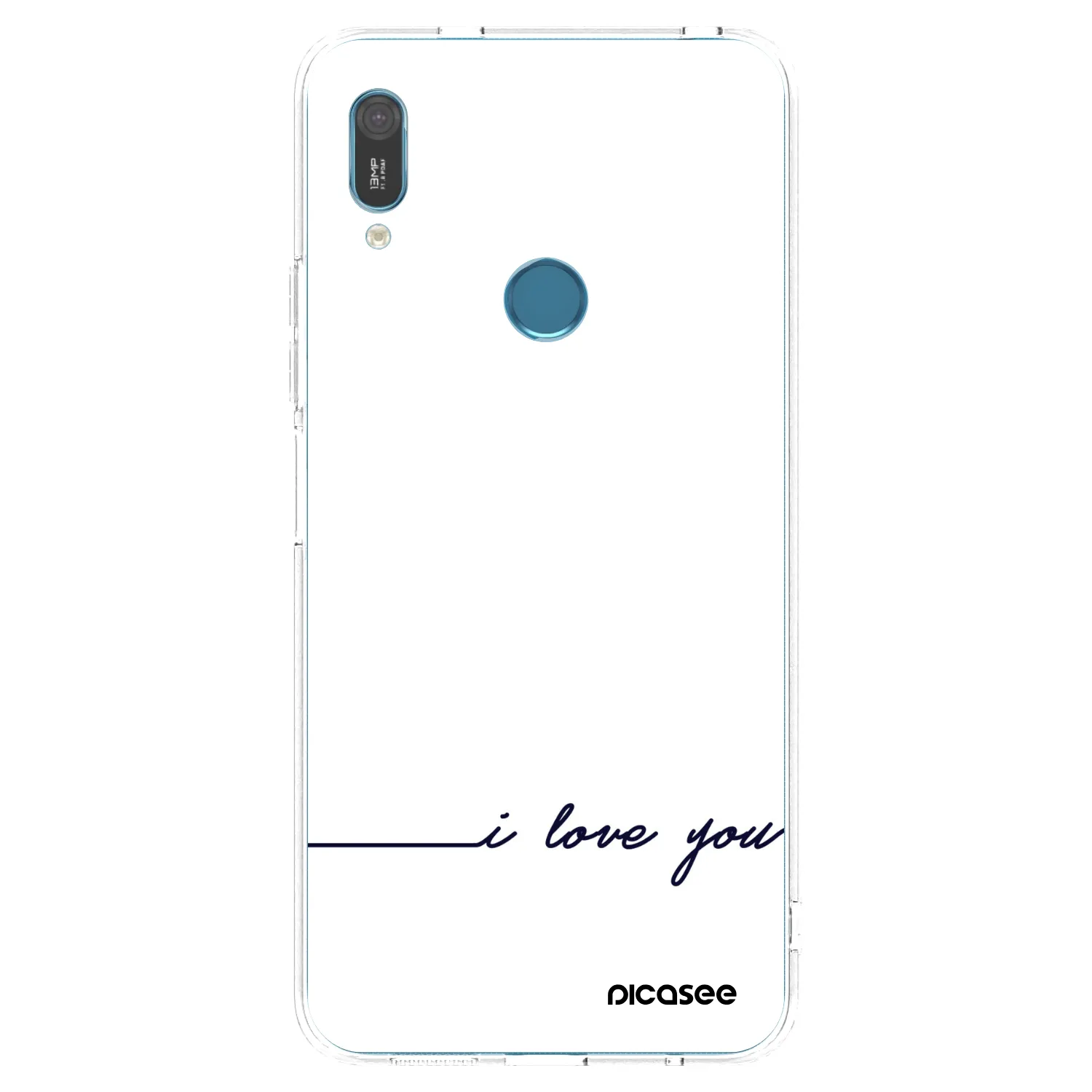 Picasee silikonový průhledný obal pro Huawei Y6 2019 - Miluji tě