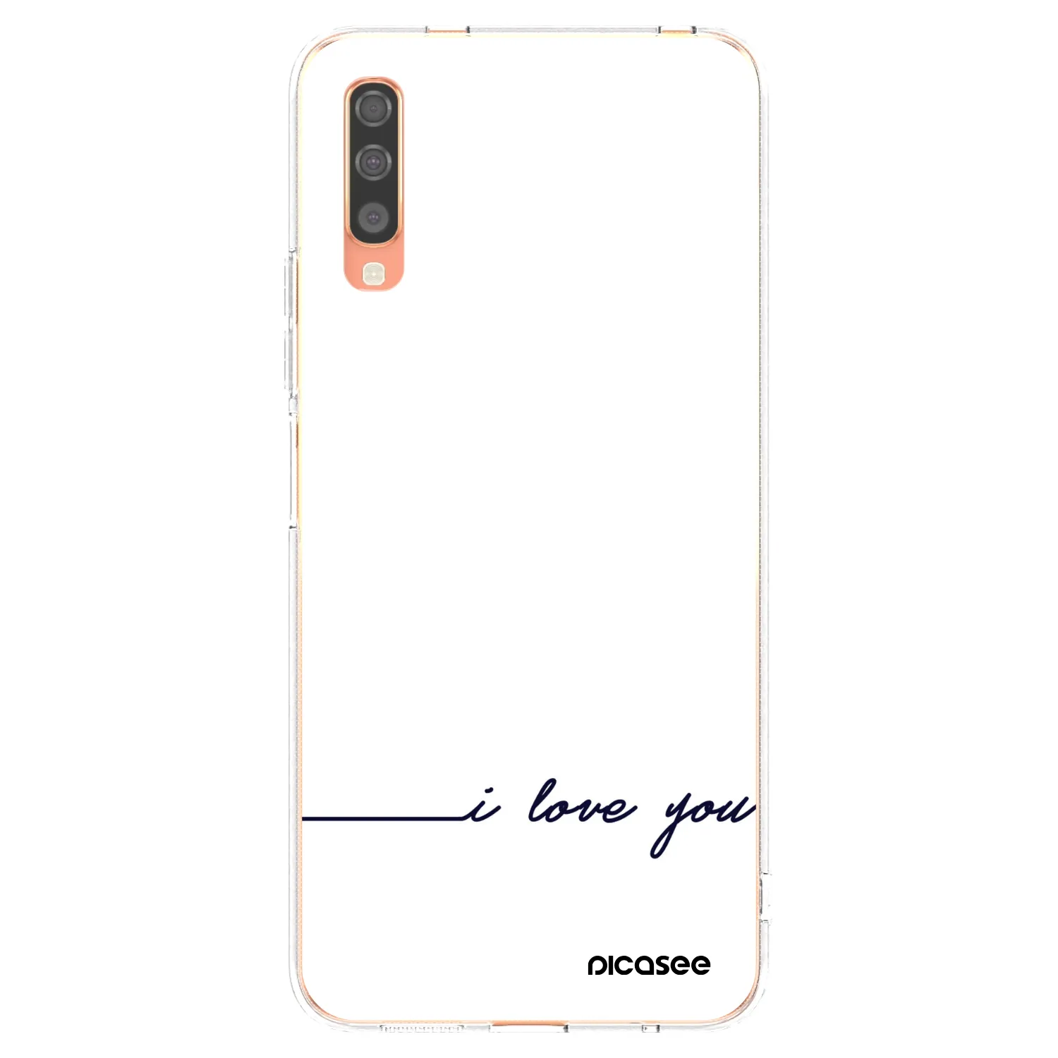 Picasee silikonový průhledný obal pro Samsung Galaxy A70 A705F - Miluji tě