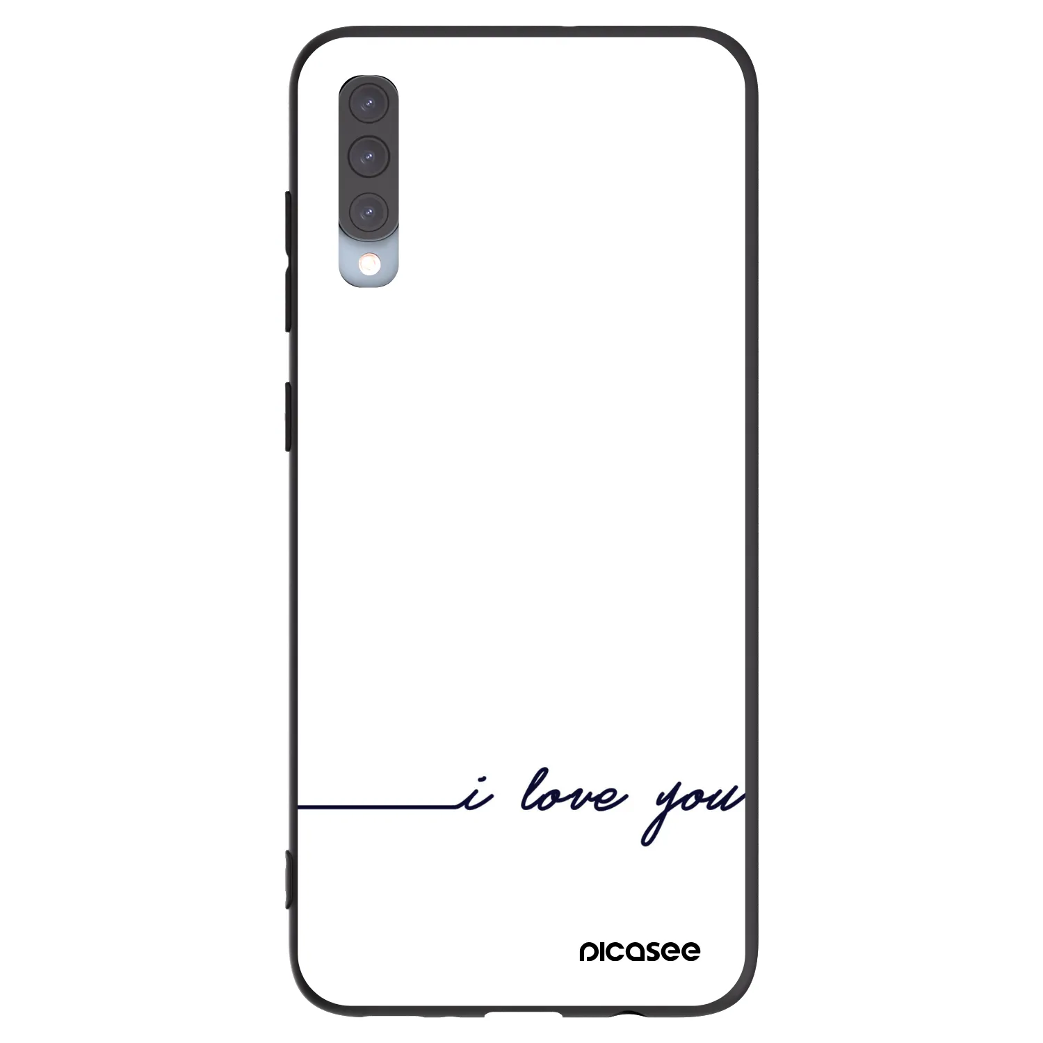 Picasee silikonový černý obal pro Samsung Galaxy A70 A705F - Miluji tě