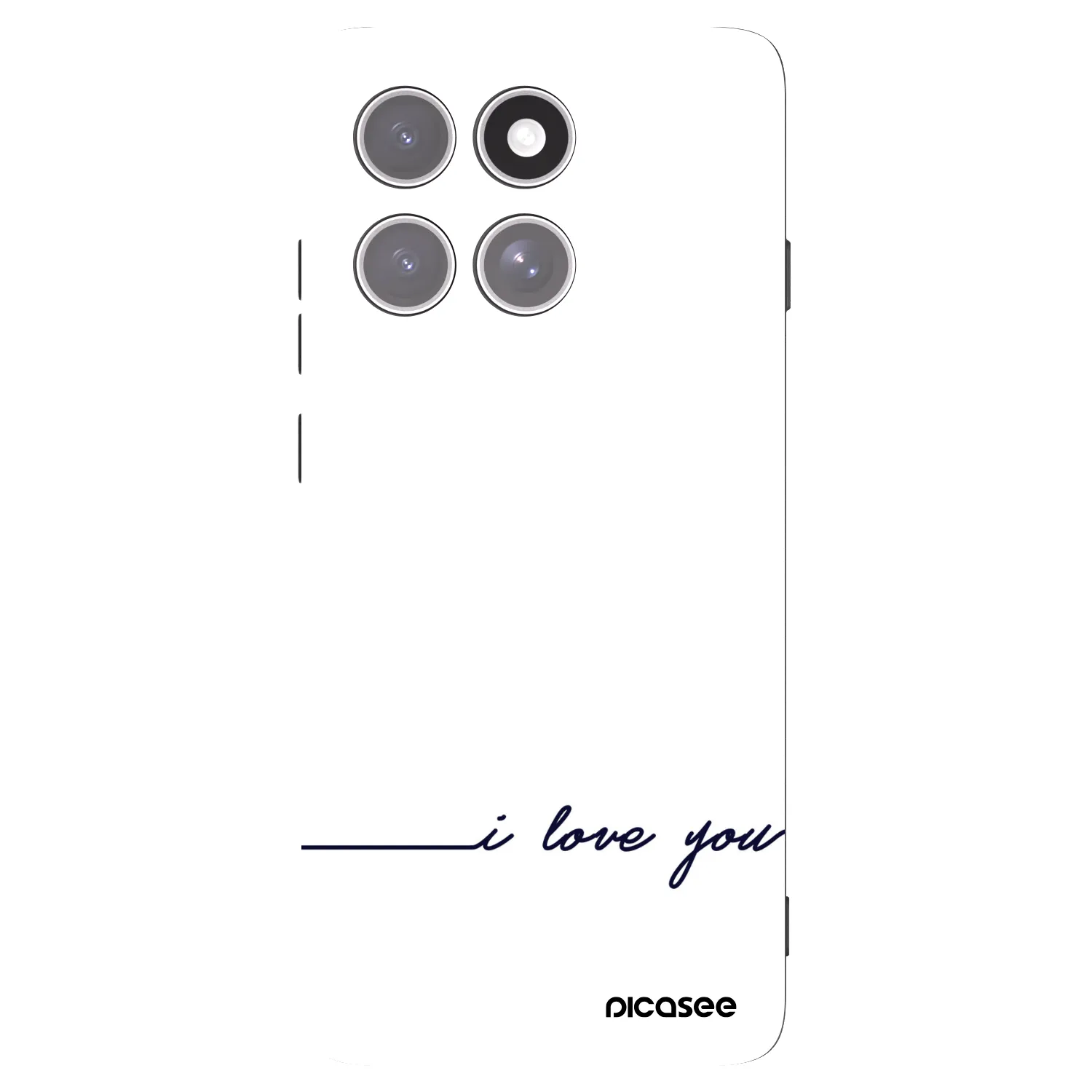 Picasee silikonový černý obal pro Motorola Edge 60 Pro - Miluji tě