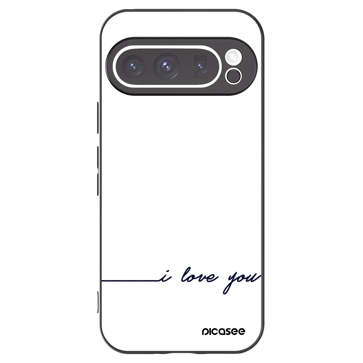 Picasee silikonový černý obal pro Google Pixel 9 Pro XL - Miluji tě
