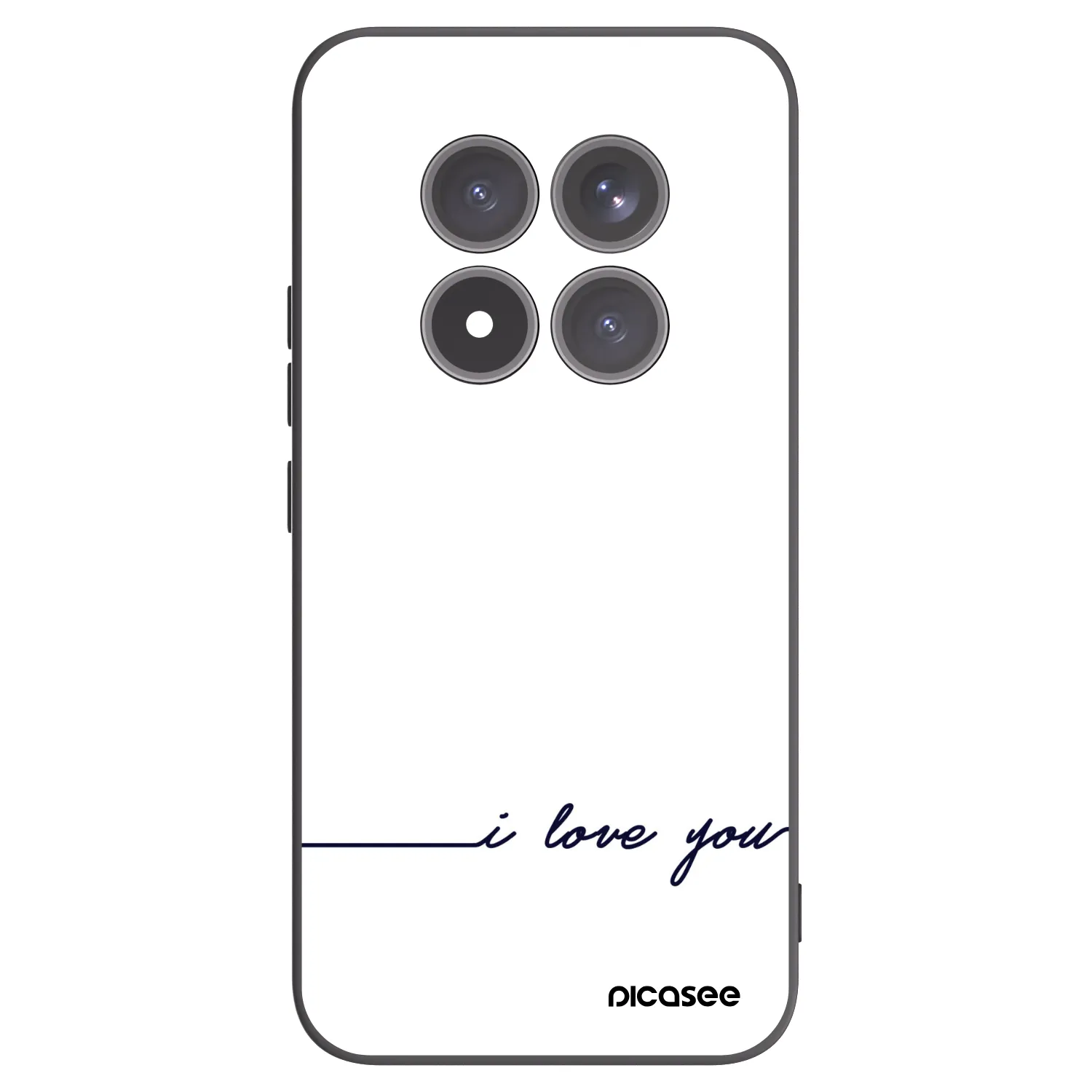 Picasee silikonový černý obal pro Xiaomi Redmi Note 15 Pro+ - Miluji tě