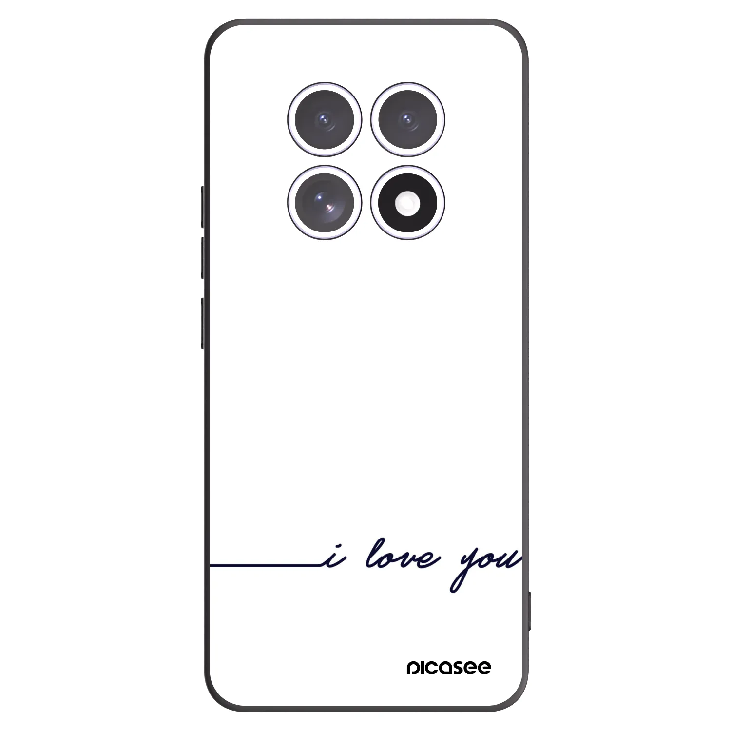 Picasee silikonový černý obal pro Xiaomi Redmi Note 15 - Miluji tě