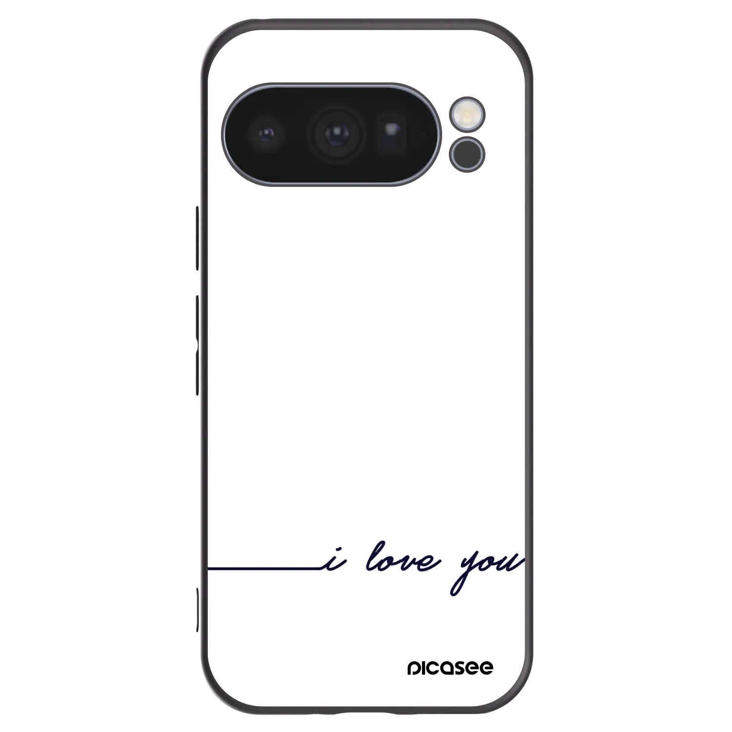 Picasee silikonový černý obal pro Google Pixel 10 Pro - Miluji tě
