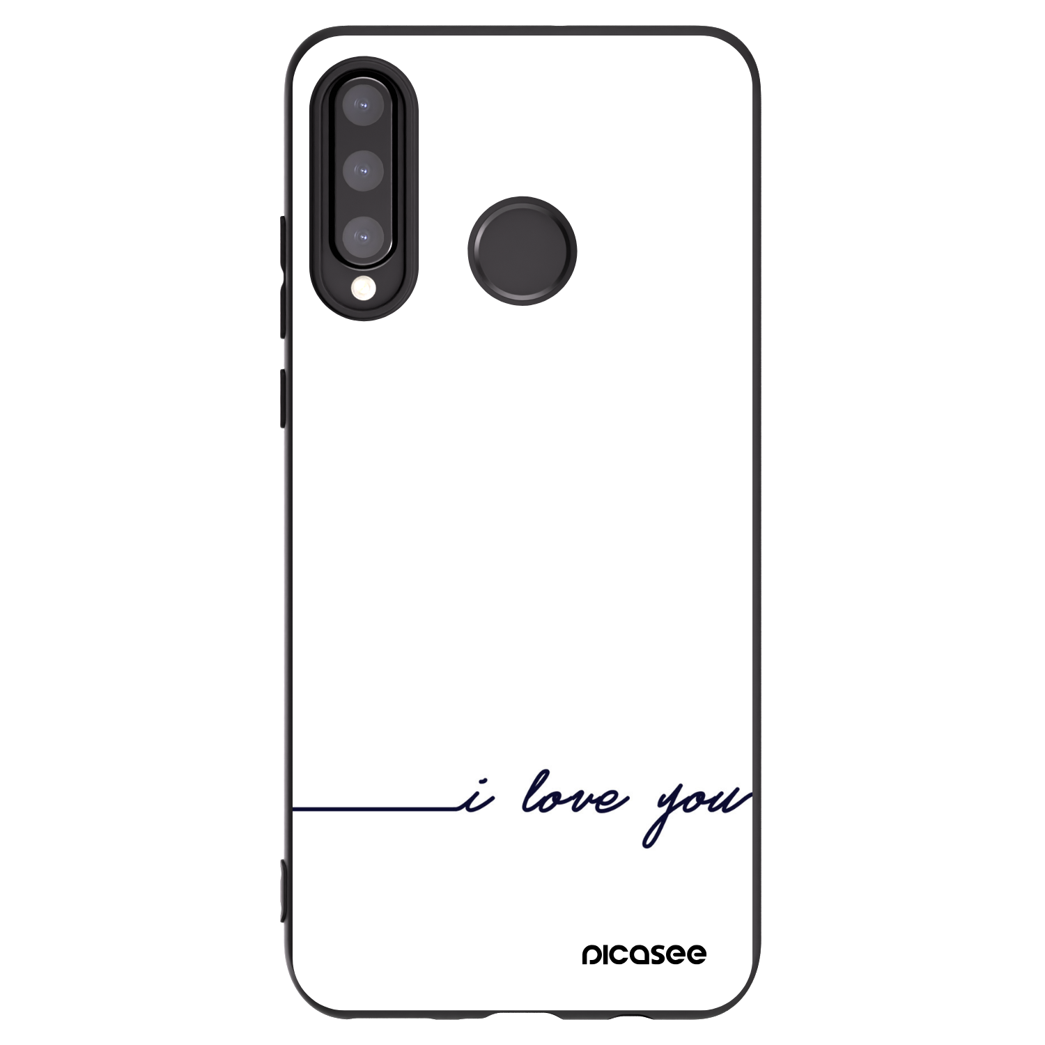 Picasee silikonový černý obal pro Huawei P30 Lite - Miluji tě