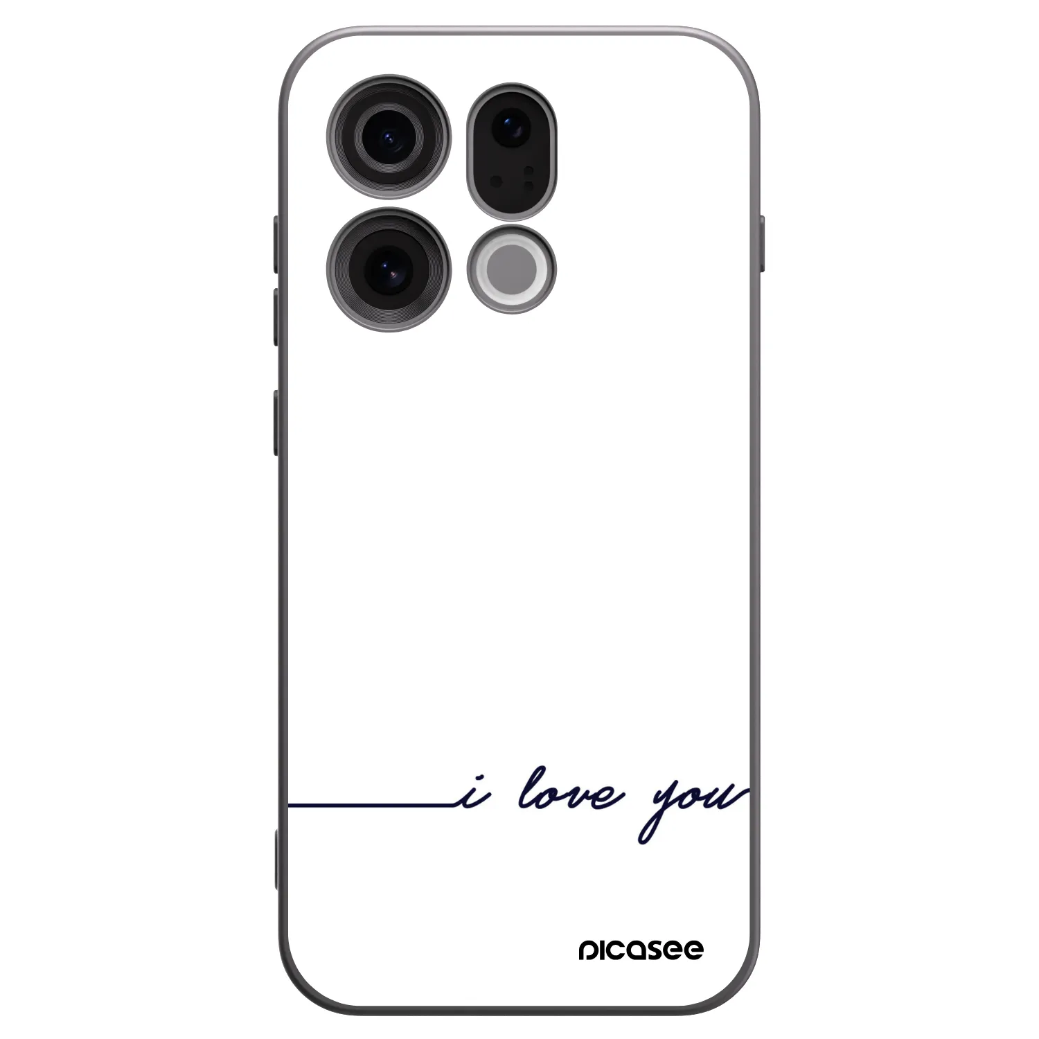Picasee silikonový černý obal pro OPPO Find X9 - Miluji tě