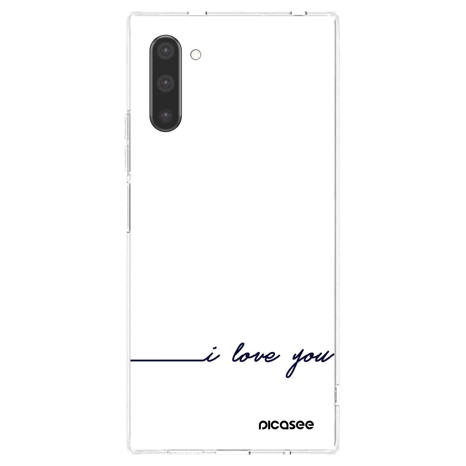 Picasee silikonový průhledný obal pro Samsung Galaxy Note 10 N970F - Miluji tě