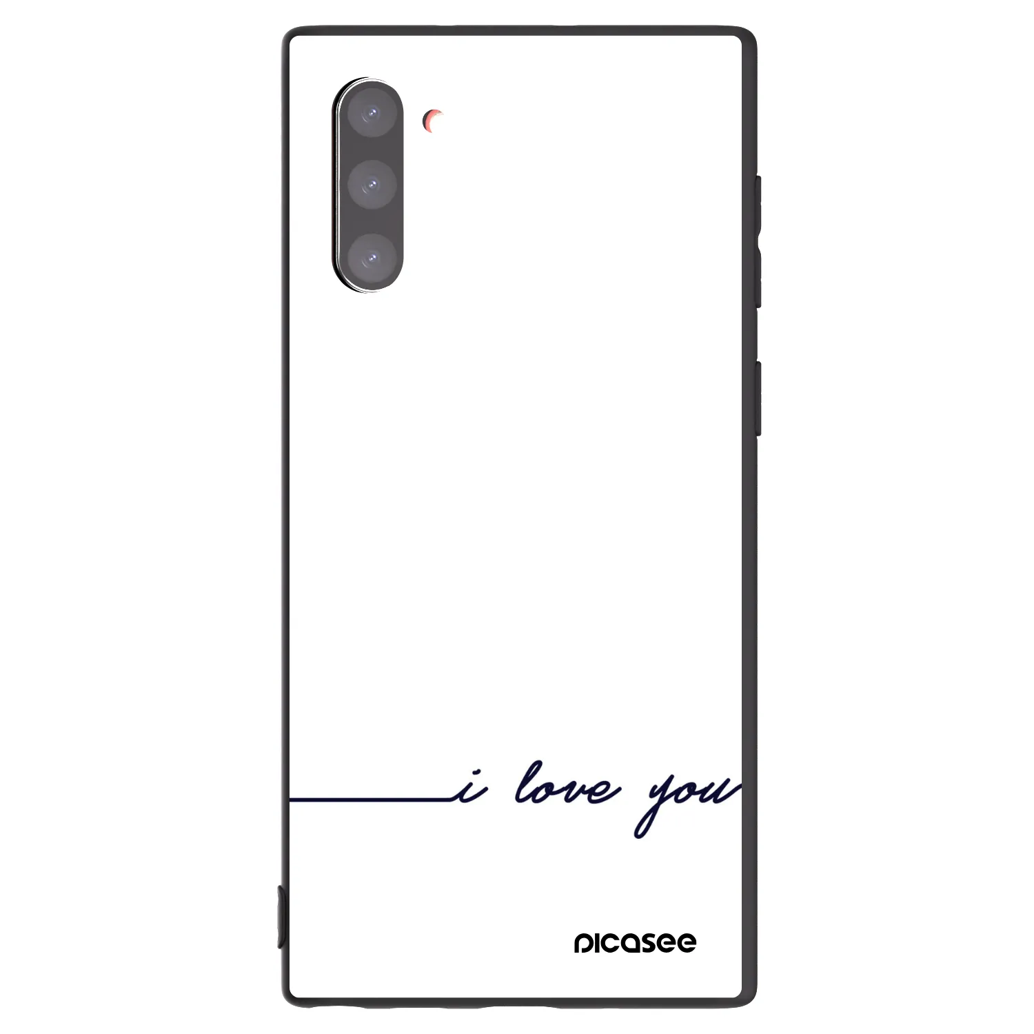 Picasee silikonový černý obal pro Samsung Galaxy Note 10 N970F - Miluji tě