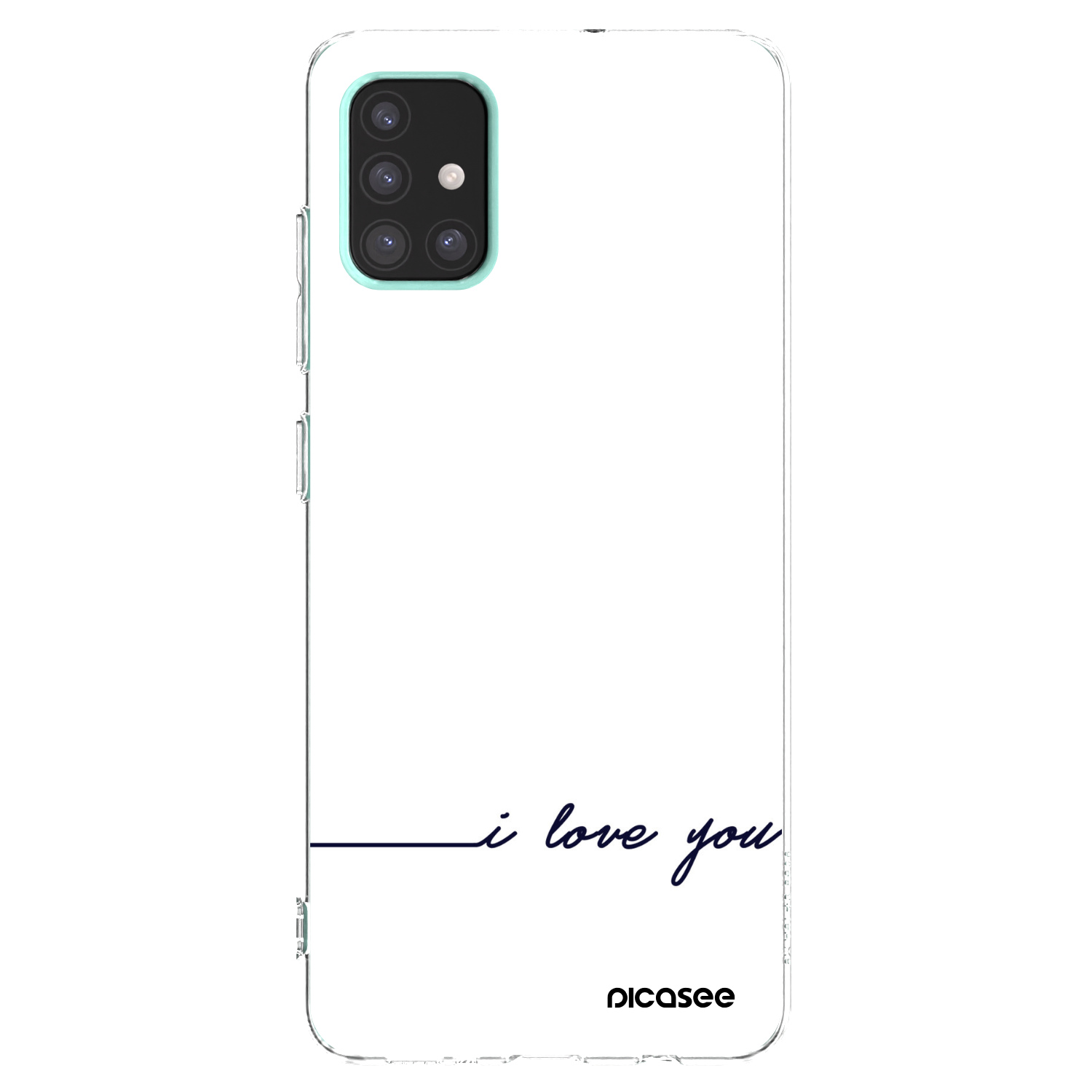 Picasee silikonový průhledný obal pro Samsung Galaxy A51 A515F - Miluji tě
