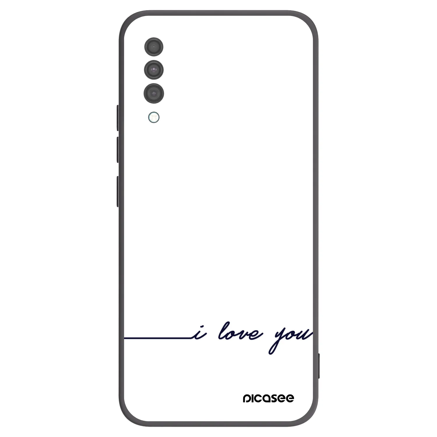 Picasee silikonový černý obal pro Samsung Galaxy A30s A307F - Miluji tě