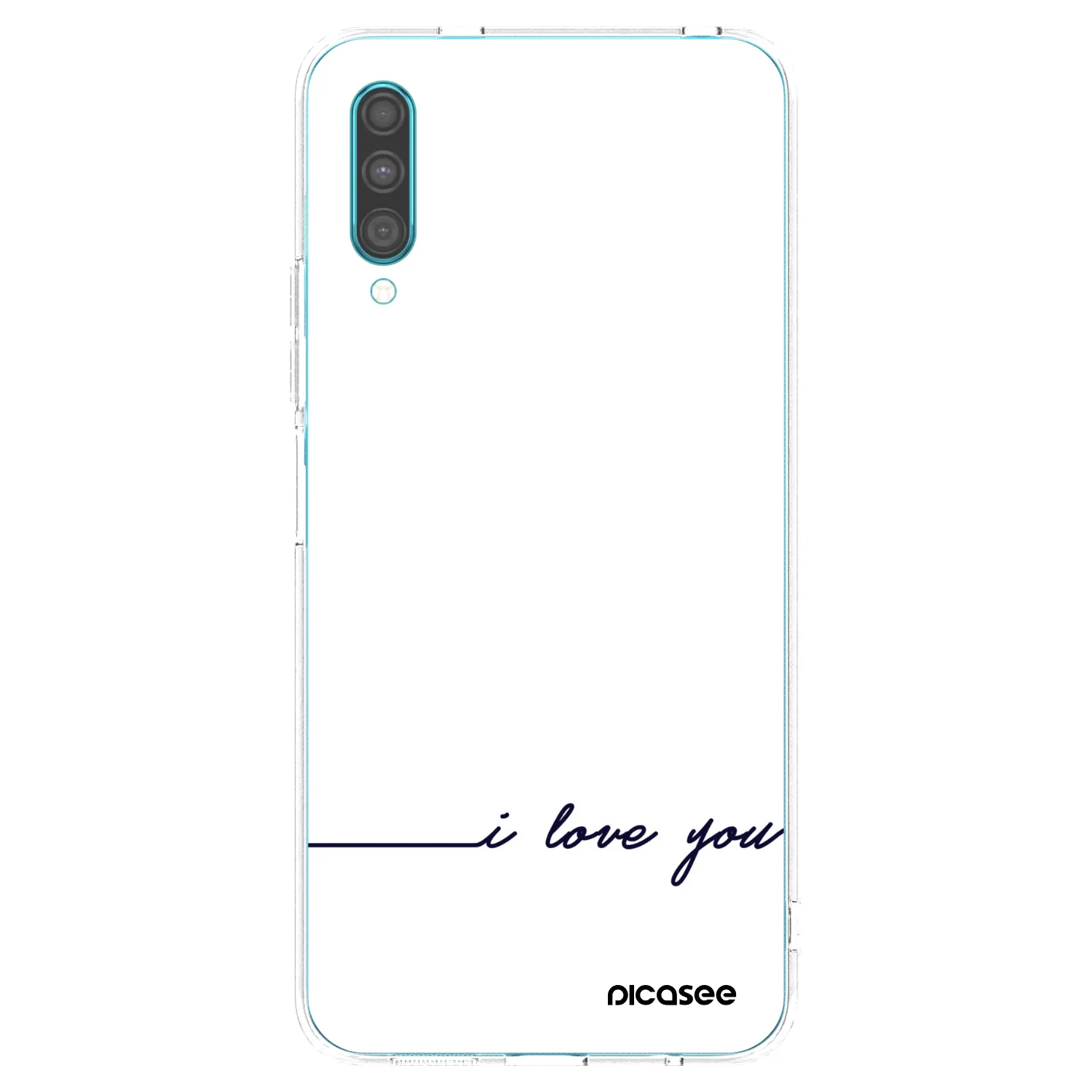 Picasee silikonový průhledný obal pro Samsung Galaxy A30s A307F - Miluji tě