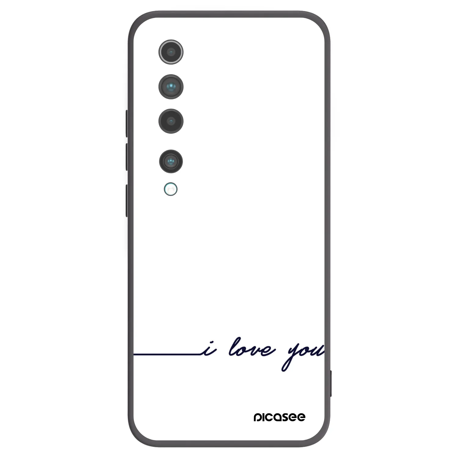 Picasee silikonový černý obal pro Xiaomi Mi 10 - Miluji tě