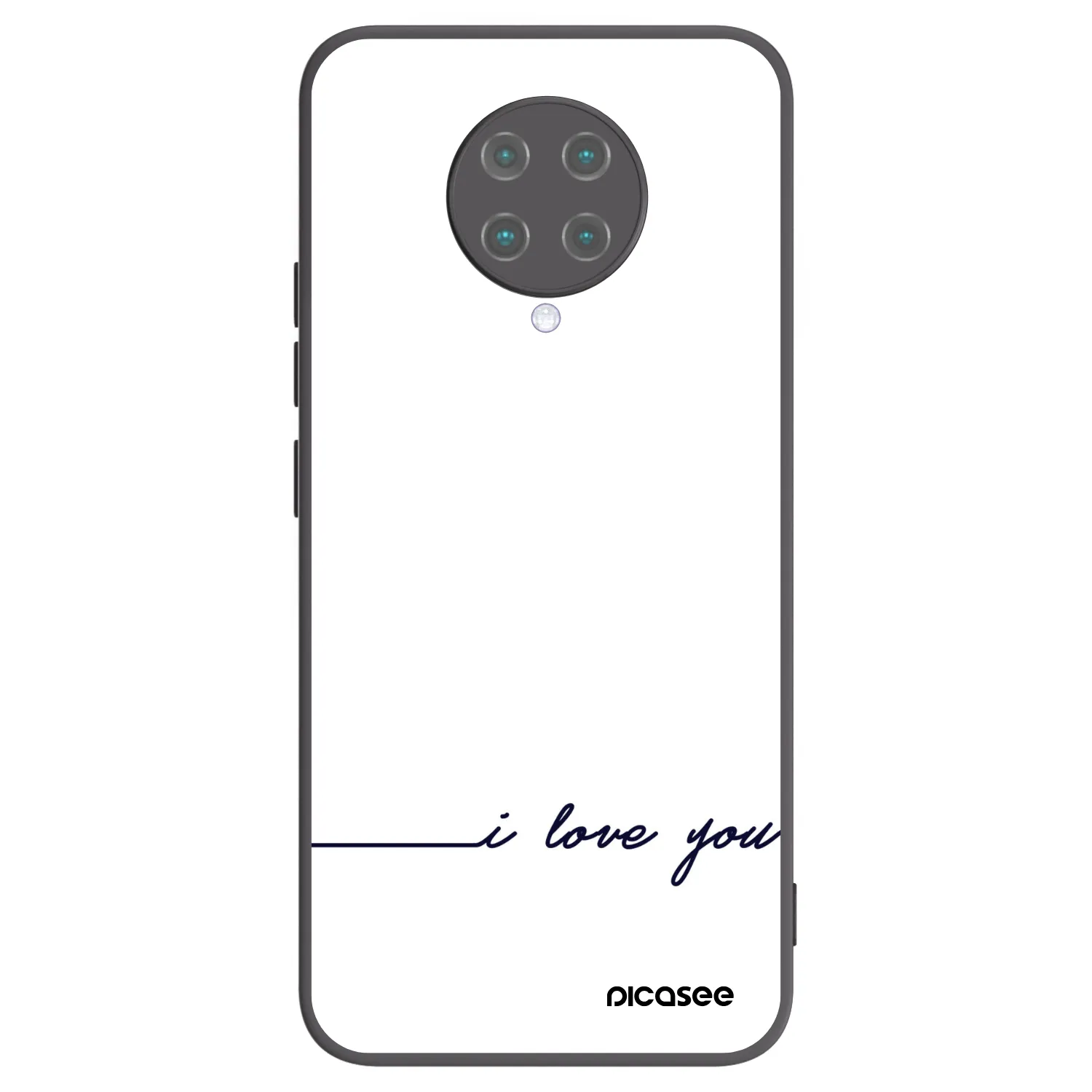 Picasee silikonový černý obal pro Xiaomi Poco F2 Pro - Miluji tě
