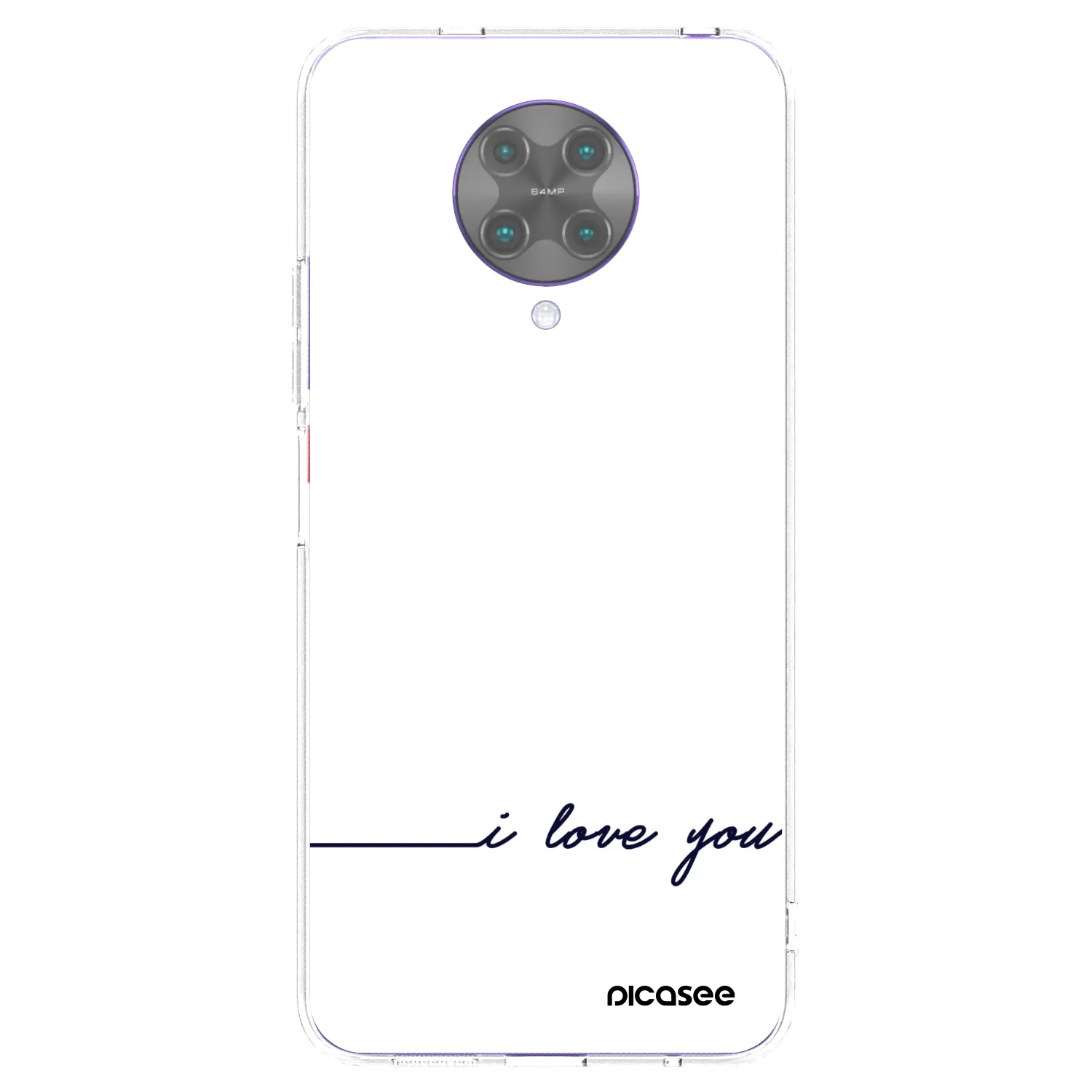 Picasee silikonový průhledný obal pro Xiaomi Poco F2 Pro - Miluji tě