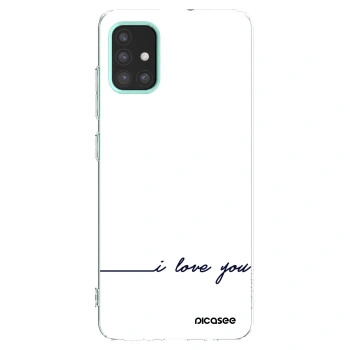 Picasee silikonový průhledný obal pro Samsung Galaxy M31s - Miluji tě
