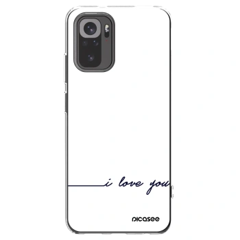 Picasee silikonový průhledný obal pro Xiaomi Redmi Note 10S - Miluji tě