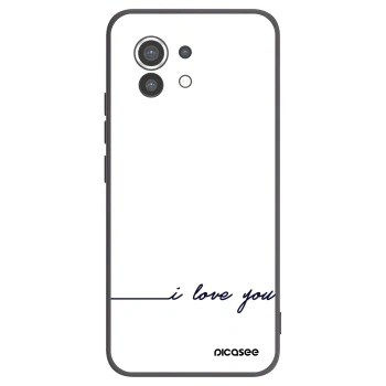 Picasee silikonový černý obal pro Xiaomi Mi 11 - Miluji tě
