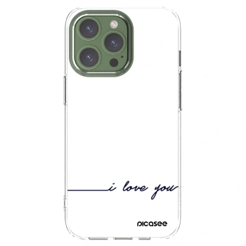 Picasee silikonový průhledný obal pro Apple iPhone 13 Pro - Miluji tě