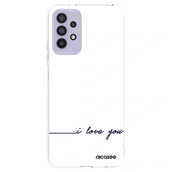 Picasee silikonový průhledný obal pro Samsung Galaxy A32 4G SM-A325F - Miluji tě
