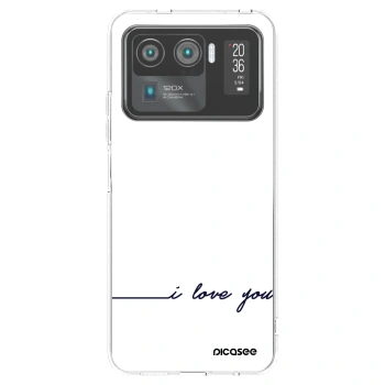 Picasee silikonový průhledný obal pro Xiaomi Mi 11 Ultra - Miluji tě