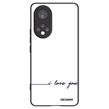 Picasee silikonový černý obal pro Honor 50 5G - Miluji tě