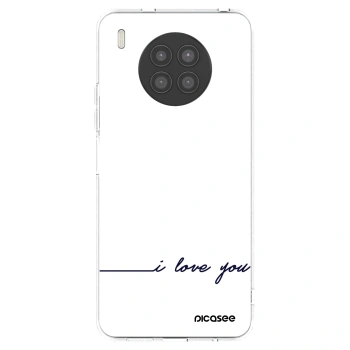 Picasee silikonový průhledný obal pro Huawei Nova 8i - Miluji tě