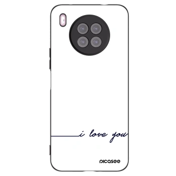 Picasee silikonový černý obal pro Huawei Nova 8i - Miluji tě
