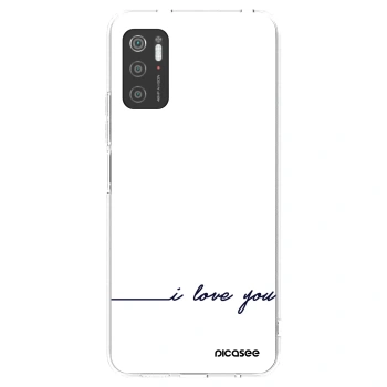 Picasee silikonový průhledný obal pro Xiaomi Poco M3 Pro 5G - Miluji tě