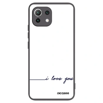 Picasee silikonový černý obal pro Xiaomi 11 Lite 5G NE - Miluji tě