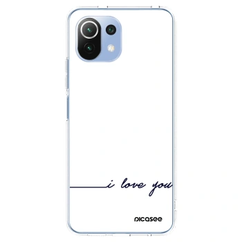 Picasee silikonový průhledný obal pro Xiaomi 11 Lite 5G NE - Miluji tě
